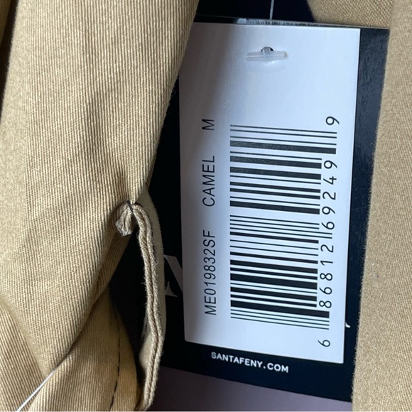 NWT Mo-Ka Camel Button-Down Tie Waist Trench Coat M - Picture 7 of 7